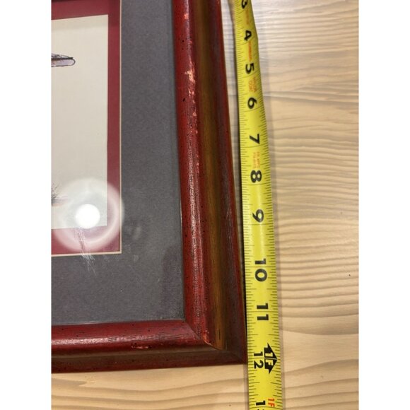 Vintage Signed J.B. Rivard Train Locomotive Steam Engine Railroad Print Framed - Picture 7 of 7